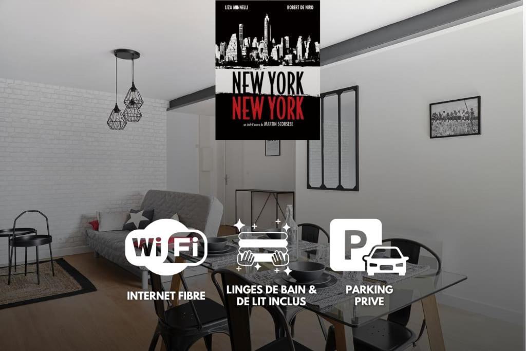 Апартаменти New-York New-York : Fibre Wifi/Linge/Parking Шатобріан Екстер'єр фото